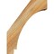 Ekena Millwork 6"W x 12"D x 16"H Imperial Rough Sawn Knee Brace, Western Red Cedar BRC06X12X16IMP00RWR - alternate 3